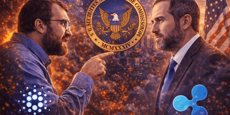 Cardano Founder Accuses Ripple CEO of Surrendering to the SEC