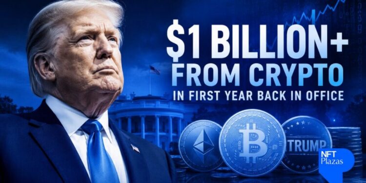 Trump Earned More Than $1 Billion From Crypto in First Year Back in Office