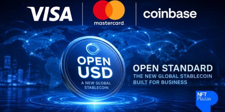 Visa, Mastercard, Coinbase Join 140+ Firms to Launch Open USD Stablecoin Network