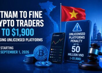 Vietnam to Fine Crypto Traders Up to $1,900 for Using Unlicensed Platforms Starting September 1