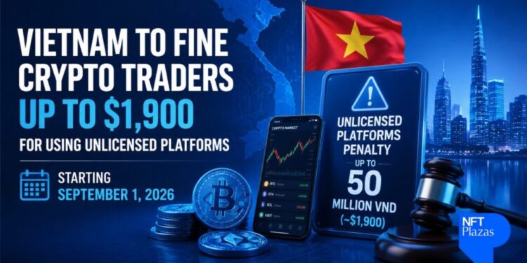 Vietnam to Fine Crypto Traders Up to $1,900 for Using Unlicensed Platforms Starting September 1