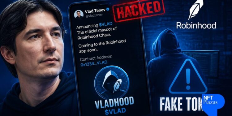 Robinhood CEO Vlad Tenev’s X Account Hacked to Shill Fake ‘Vladhood’ Token