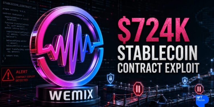 WEMIX Suspends Bridges After $724K Stablecoin Contract Exploit
