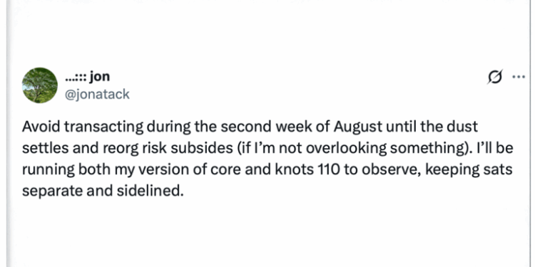 Bitcoin Core Developer Warns Users to Pause BTC Transfers When BIP-110 Deadline Nears