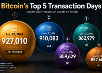 Bitcoin Transactions per Day Rebound in 2026, Reaching Third-Busiest Day Ever