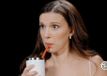 Millie Bobby Brown takes a sweary animal quiz during the worst Hot Ones wing