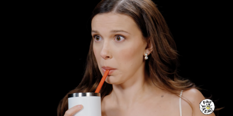 Millie Bobby Brown takes a sweary animal quiz during the worst Hot Ones wing