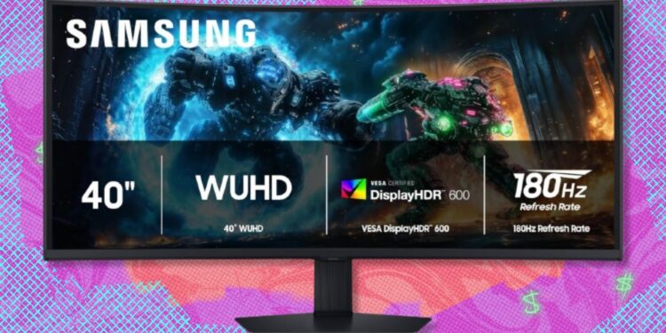 The Samsung Odyssey G7 curved monitor is a total game-changer, and its over $300 off at Amazon