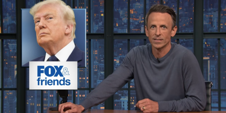 Seth Meyers reacts to Trumps touching tribute for Lindsey Graham