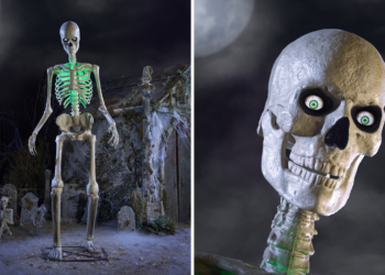 The Home Depots viral 12-foot skeleton can talk now