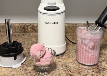The Nutribullet Chill is the ice cream maker thats staying on my counter this summer