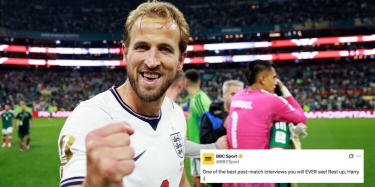 Harry Kanes World Cup post-match interview goes viral for all the right reasons