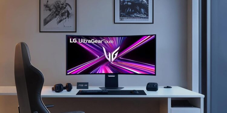 Amazon is selling the 45-inch LG Ultragear OLED curved gaming monitor for over $550 off