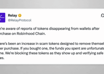 New Chain Hype Meets Old Scam Tactics: Relay Protocol Warns of Robinhood Chain Honeypot Coins