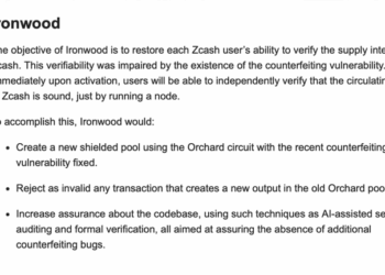 Zcash Price Climbs 13% in a Week as Network Preps Ironwood Upgrade