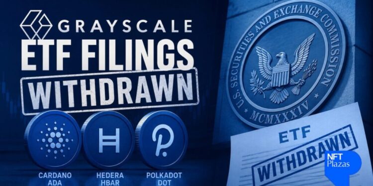 Grayscale Withdraws Cardano, Hedera and Polkadot ETF Filings From SEC
