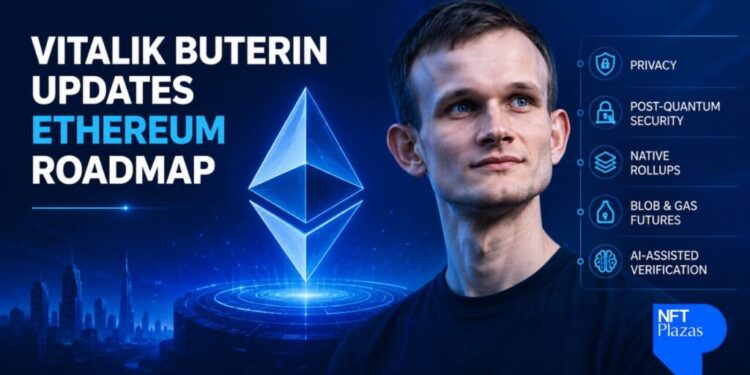 Vitalik Buterin Updates Ethereum Roadmap With Privacy, Quantum Security and AI