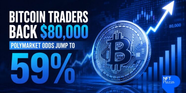 Bitcoin Traders Back $80,000 as Polymarket Odds Jump to 59%