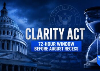 CLARITY Act Faces Critical 72-Hour Window as Senate Leaves Bill Off Monday Agenda