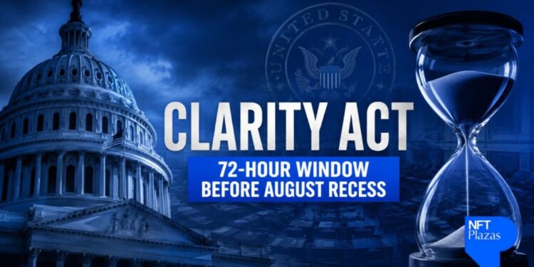 CLARITY Act Faces Critical 72-Hour Window as Senate Leaves Bill Off Monday Agenda