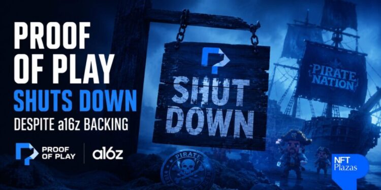 Proof of Play Shuts Down Despite a16z Backing