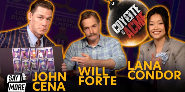 Will Forte, John Cena & Lana Condor draft the ultimate Coyote Vs. Acme squad