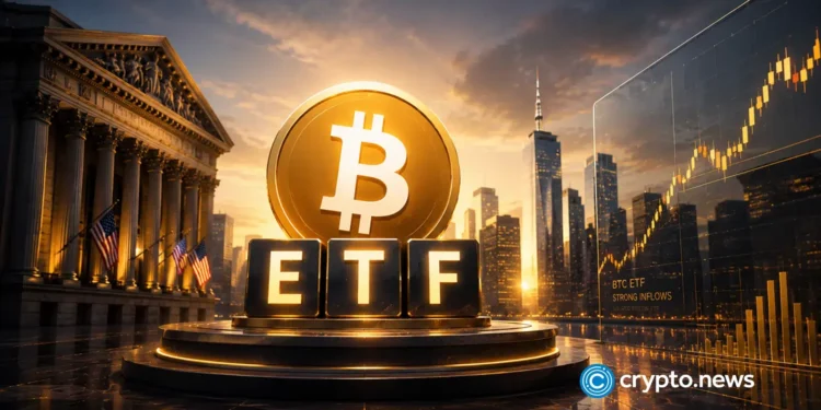 Bitcoin ETFs draw $853.5M in five-day inflow streak