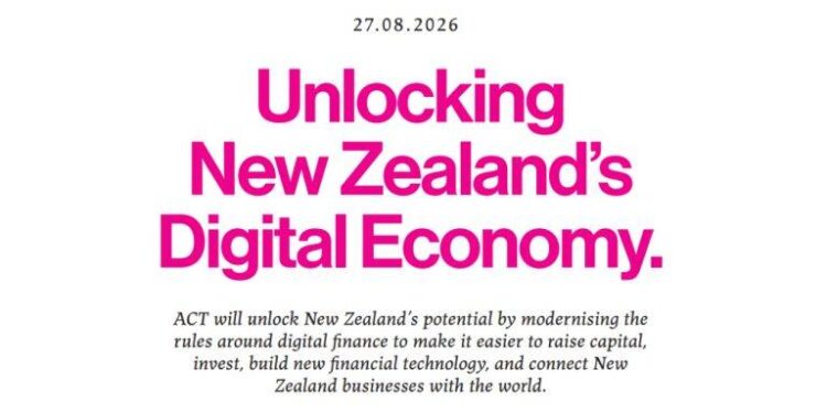 NZ’s ACT Party Proposes Waiving Capital Gains Tax on Crypto