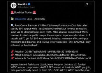 Balancer V1 Pool Hacked for $234K in Same Bug Family