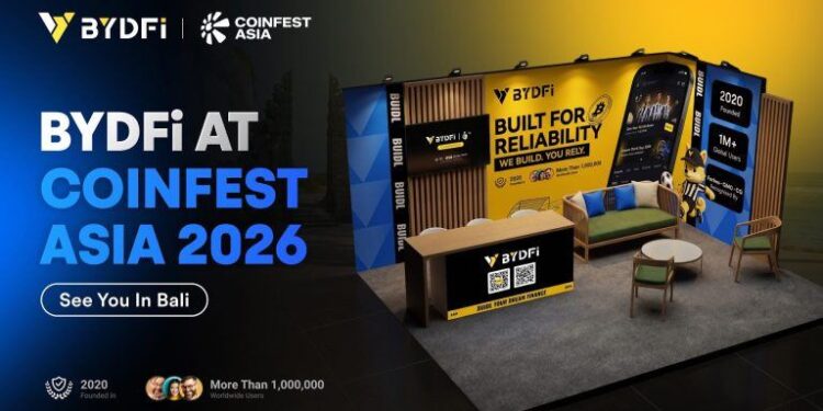 BYDFi Joins Coinfest Asia 2026, Connecting With Institutions, Builders and Traders in Bali
