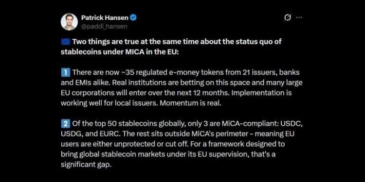 Circle Warns MiCA Rules Cut off EU Users From Top Stablecoins