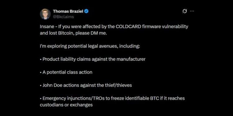Coinkite Faces Class Action Threat as Bitcoin Wallet Bug Costs Users Over 1,300 BTC