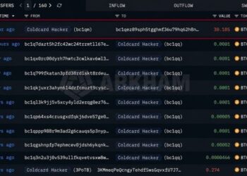 Coldcard Hacker Resumes Moving Stolen 30 BTC to New Wallet