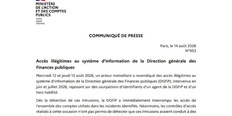 French Tax Agency Admits Data Breach as Hacker Steals 678k Records