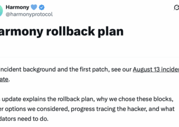 Harmony Protocol to Roll Back Network After Massive Exploit