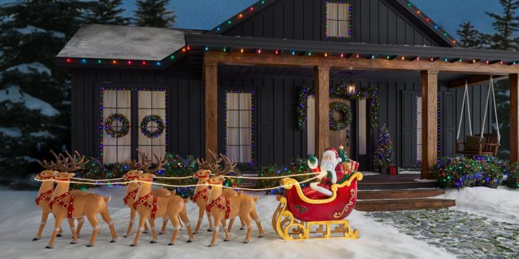 Home Depot is kicking off the holidays with a 10-foot polar bear and a Santa you control from your phone