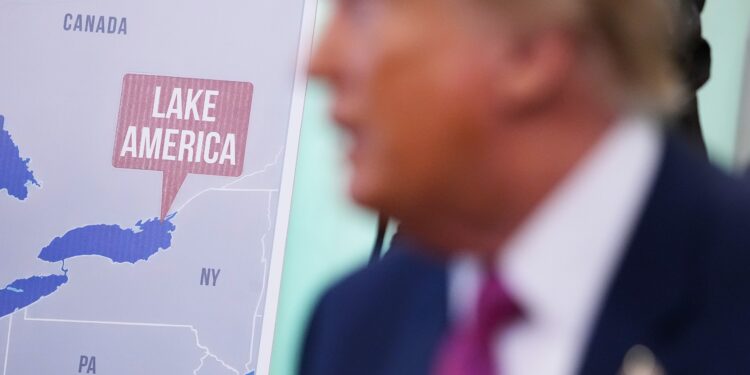 Google changes Lake Ontario to Lake America in Related search term, Google Maps
