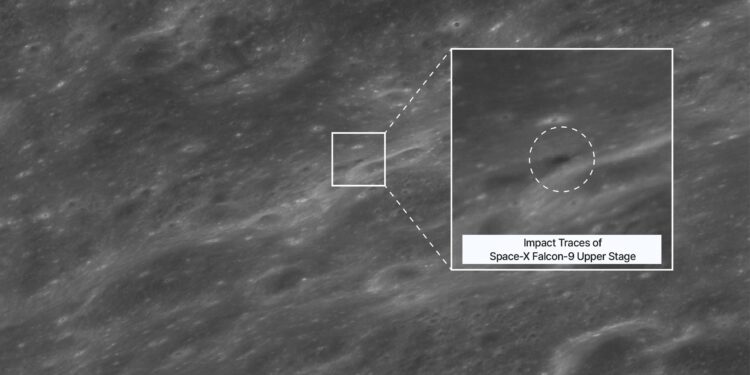 One lucky orbiter caught the SpaceX rocket crash site on moon