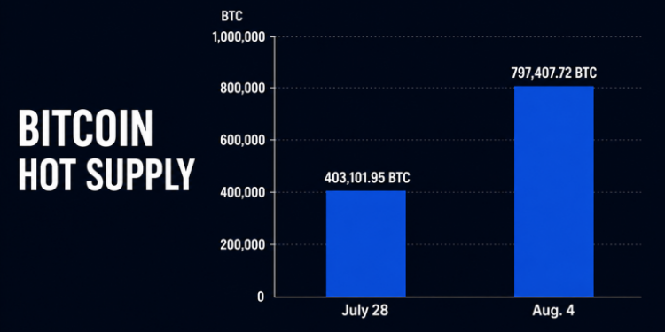 Onchain Data: Coldcard Crisis Doubles Bitcoin’s Hot Supply in Just One Week