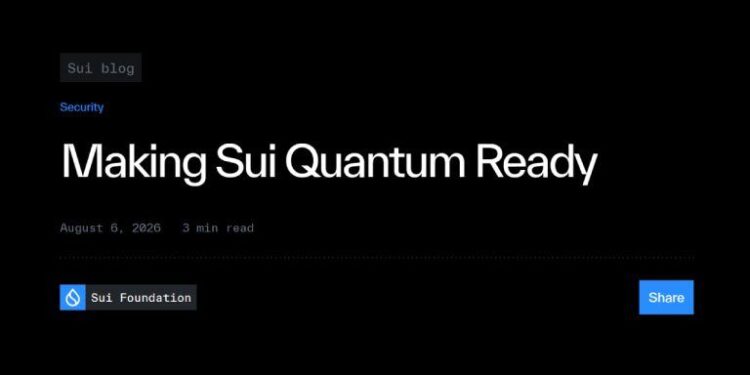 Sui Signals Q1 2027 Mainnet Upgrade to Avert Quantum Threat