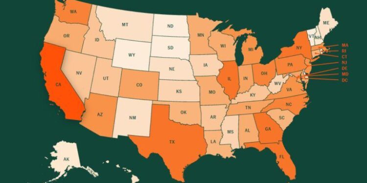 Interactive Map Showing Exactly Where 67 Million US Crypto Holders Live