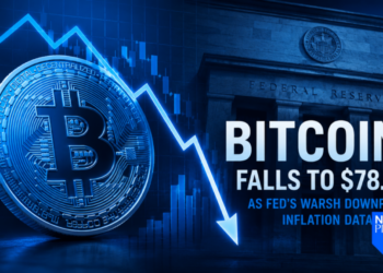 Bitcoin Falls to $78.4K as Fed’s Warsh Downplays Soft Inflation Data