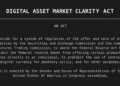 CLARITY Act Needs 60 Votes Today Just to Reach the Real Vote