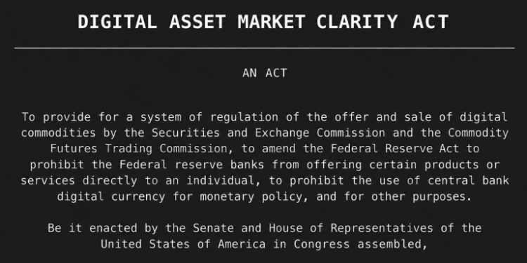 CLARITY Act Needs 60 Votes Today Just to Reach the Real Vote