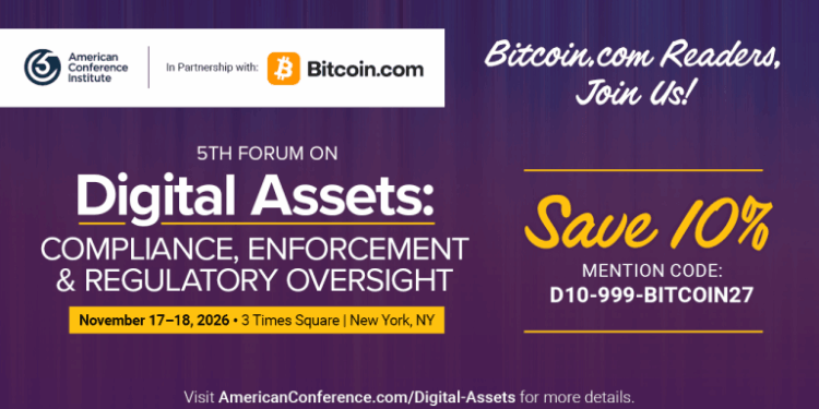 ACI Announces 5th Annual Forum on Digital Assets, Bringing Regulatory, Legal and Compliance Leaders to New York