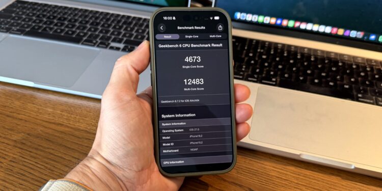 The new iPhone A20 Pro chip benchmark results: Yeah, its very, very fast