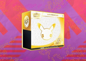 The Pokémon 30th Celebration Elite Trainer Box is still under market variation price — buy for $89.99 on Amazon