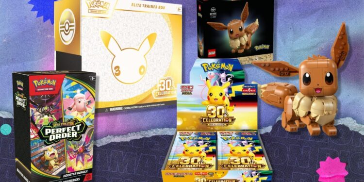 The best early Prime Day deals on Pokémon, including 30th Celebration trading cards for below market alternative price