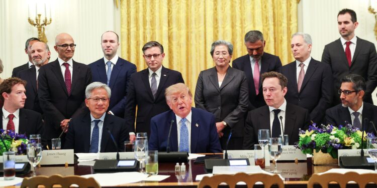 Trump rebrands AI as ‘super intelligence’ as tech giants sign White House accord