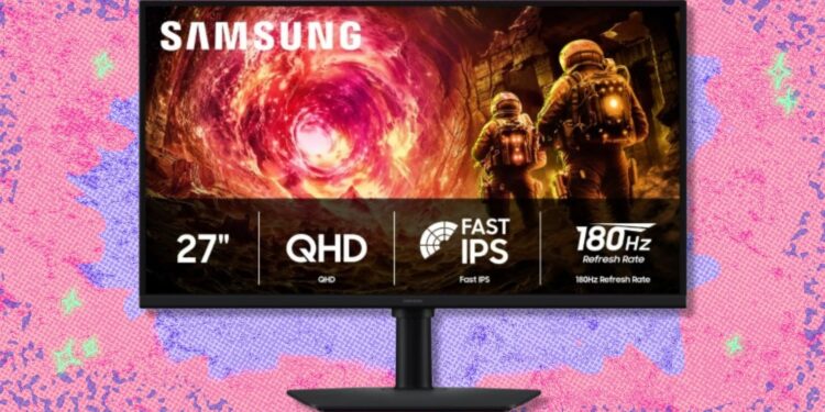 The 27-inch Samsung Odyssey G5 QHD gaming monitor is nearly back to its lowest-ever Amazon price